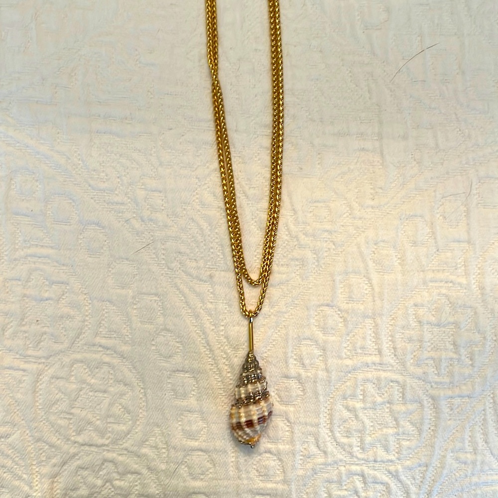 Long seashell necklace